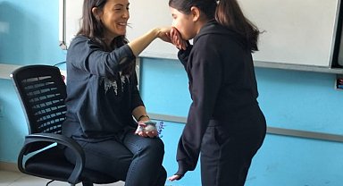 Okulda bayram geleneği yaşatıldı