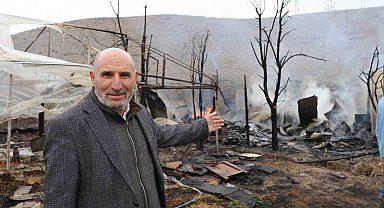 Oltu'da korkutan yangın: Arı kovanları yandı