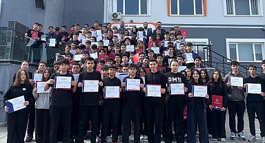 OMÜSEM lise öğrencilerine eğitim verdi: 116 öğrenci sertifikasını aldı