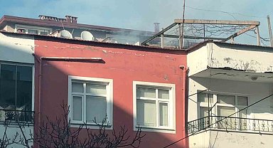 Ordu'da 3 katlı binada korkutan baca yangını