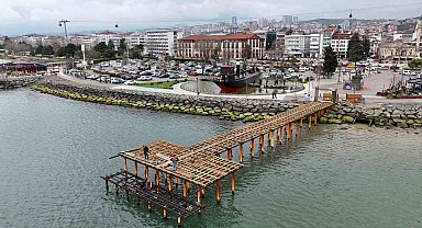 Ordu'da Ay Işığı İskelesi yenileniyor