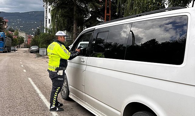 Ordu'da bir haftada 9 binden fazla araç ve sürücüsü denetlendi