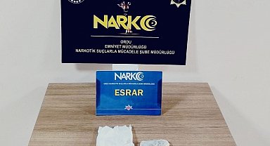 Ordu'da uyuşturucu operasyonunda 1 tutuklama