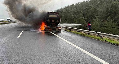 Osmaniye'de akaryakıt tankerinde çıkan yangın söndürüldü
