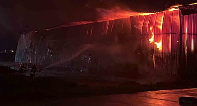 Osmaniye'de karton fabrikasında yangın