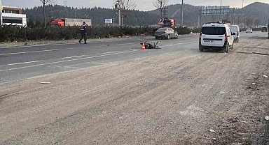 Otomobil ile çarpışan motosikletin sürücüsü hayatını kaybetti
