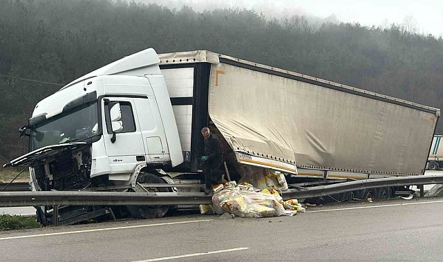 Park halindeki tır kendi kendine hareket etti: Faciadan dönüldü