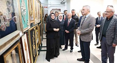 "Sanatın Diliyle Değerlerimiz" sergisi açıldı
