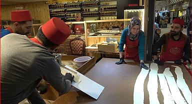 Ramazan ayının vazgeçilmezi küncülü helvanın kuyruğu bitmiyor