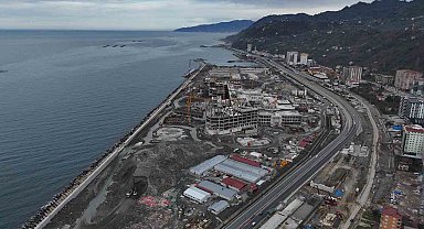 Rize Şehir Hastanesi inşaatı hızla devam ediyor