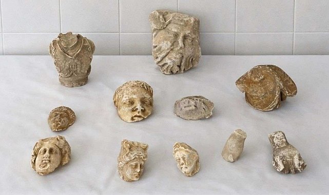 Roma dönemine ait heykel parçalarıyla yakalanan 5 şüpheli gözaltına alındı