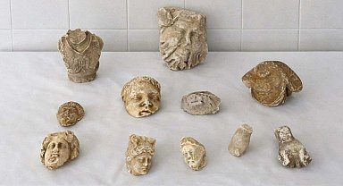 Roma dönemine ait heykel parçalarıyla yakalanan 5 şüpheli gözaltına alındı