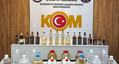 Samsun'da 90 litre sahte içki ve eti alkol ele geçirildi
