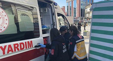 Samsun'da elektrikli motor park halindeki araca çarptı: 1 yaralı