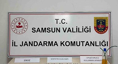 Samsun'da jandarma uyuşturucu ve kaçak ürün ele geçirdi