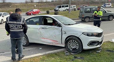 Samsun'da otobüs ile otomobil kavşakta çarpıştı: 9 yaralı