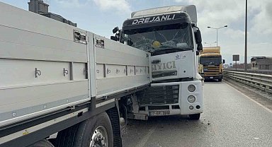 Samsun'da tır tıra arkadan çarptı