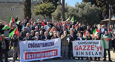 Samsun'dan Gazze'ye bin selam