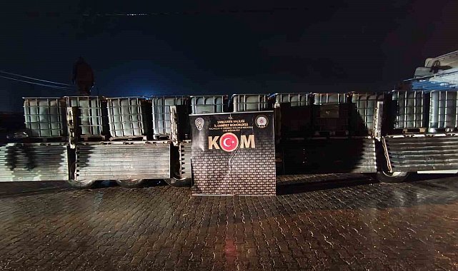 Şanlıurfa'da 21 bin litre kaçak akaryakıt ele geçirildi