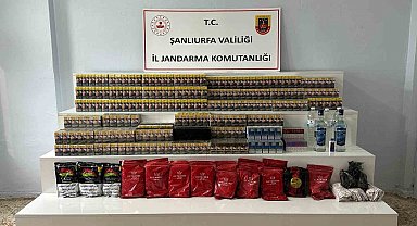 Şanlıurfa'da kaçak tütün ve alkol operasyonu