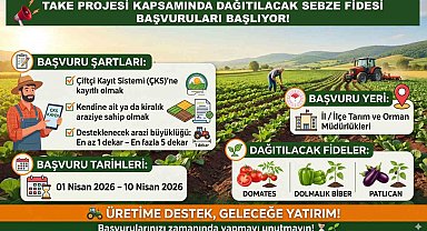Siirt Tarım ve Orman Müdürlüğünden sebze fidesi başvurusu uyarısı