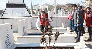 Siirt'te bayram öncesi şehitliklerde bakım, onarım ve temizlik seferberliği
