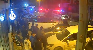 Silahlı kavga sırasında yaşanan panik ve korku kameraya yansıdı