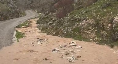 Silvan'da sağanak taşkınlara neden oldu