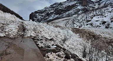 Şırnak'a son dönemlerin en büyük çığı düştü