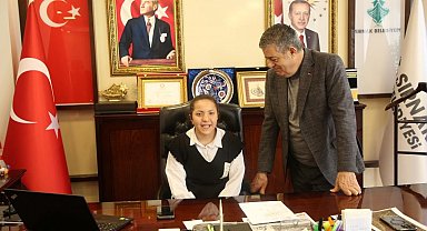 Şırnak'ta engelli çocuğun başkanlık hayali gerçek oldu