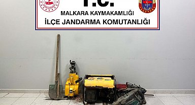 Tekirdağ'da kaçak kazıya suçüstü: 3 şüpheli yakalandı
