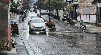 Tekirdağ'da sağanak yağış