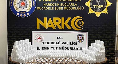 Tekirdağ'da torbacının zulasından 81 bin 700 sentetik ecza çıktı