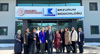 TOBB Erzurum kadın girişimciler kurulu icra toplantısı KOSGEB'te yapıldı