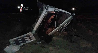 Tokat'ta minibüs devrildi: 1 yaralı