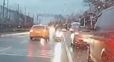 Trafik magandasının ehliyetine el konuldu