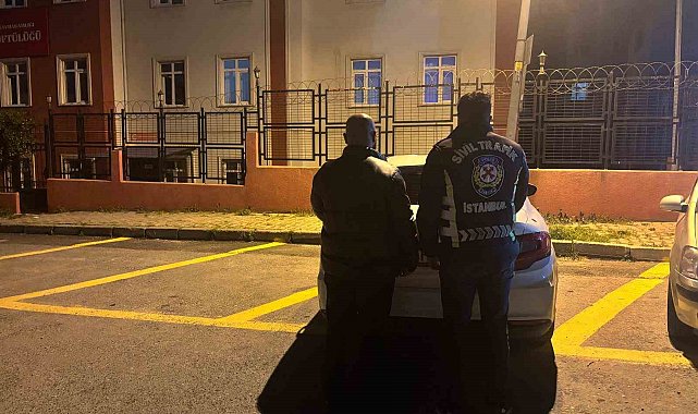 Trafikte saldırı kamerada