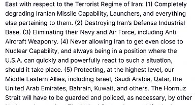 Trump: "İran'a yönelik askeri çabaları azaltmayı düşünüyoruz, hedeflerimize çok yaklaştık"