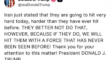 Trump'tan İran'a uyarı: "Daha önce hiç görülmemiş bir güçle vururuz"