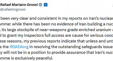 UAEA Başkanı Grossi, İran'ın nükleer bomba ürettiğine dair bir kanıtın bulunmadığını yineledi