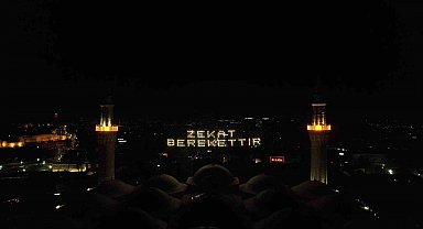 Ulucami'nin yeni mahyası Uludağ'dan görülüyor