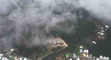 Uludağ'dan inen sis Bursa'yı sardı