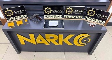 Uşak'ta uyuşturucu operasyonu: 3 tutuklama