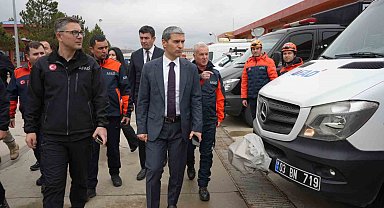 Vali Aktaş, AFAD'ın çalışmaları hakkında bilgilendirildi