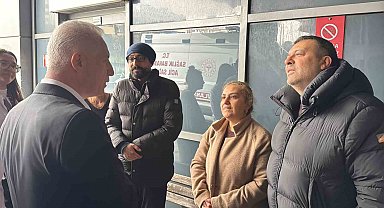 Vali Gül ve İl Emniyet Müdürü Yıldız'dan enkazdan kurtarılan yaralılara hastane ziyaret