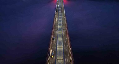 Yavuz Sultan Selim Köprüsü'nde sis manzarası mest etti