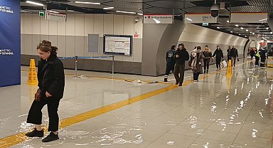 Yenibosna Metro durağını su bastı