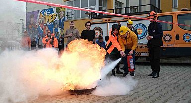Yıldırım Belediyesi'nden nefes kesen tatbikat