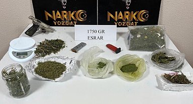 Yozgat'ta bin 750 gram esrar ele geçirildi