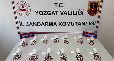 Yozgat'ta toplam 745 adet sentetik ecza hap ele geçirildi